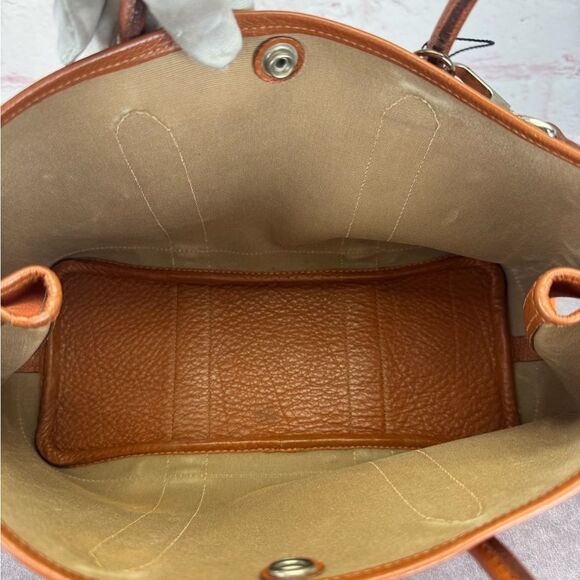 Hermes Garden Party Small Orange Toile Leather Canvas Tote Bag - Picture 14 of 16
